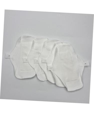 Reusable Menstrual Pads 6pc Set - Washable Cloth Panty Liners for Women - White Cotton Napkins for Periods - Eco-Friendly Menstrual Towels - Buy Online on GoSupps.com