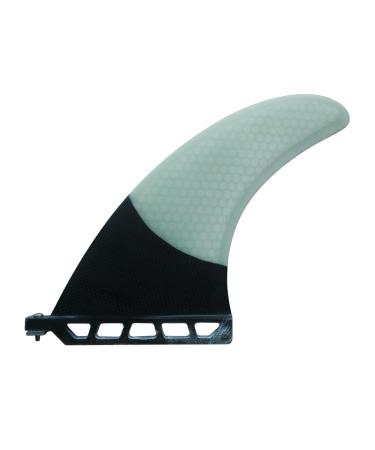 UPSURF Single Tab Fins Longboard Surfboard Fin 9" Fiberglass Honeycomb Carbon Professional White 9 inch