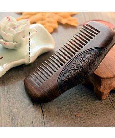 fumooa Pocket Comb Sandalwood Super Narrow Dent Wood Combs Static Lice Beard Comb Hairstyle Sandalwood Comb - Buy Online on GoSupps.com