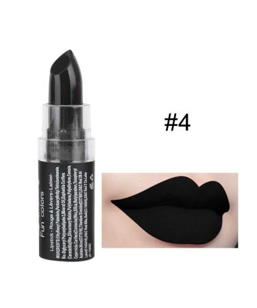 Black Matte Lipstick - Long-Lasting Highly Pigmented Retro Lip Gloss for Parties & Halloween Makeup - Buy Online on GoSupps.com