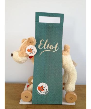 Egmont Toys Eliot Dog - Soft Plush & Wood Toy for Girls 12+ Months | Multicoloured | International Shipping - Buy Online on GoSupps.com