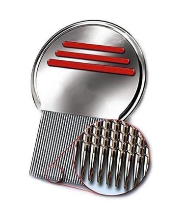 Premium Stainless Steel Lice Comb - Long Teeth Louse & Nit Exterminator | Effective Head Lice Treatment - Buy Online on GoSupps.com