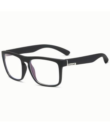 Fashion Square Blue Light Blocking Glasses for Men Women Computer Glasses Black/Clear/Silver