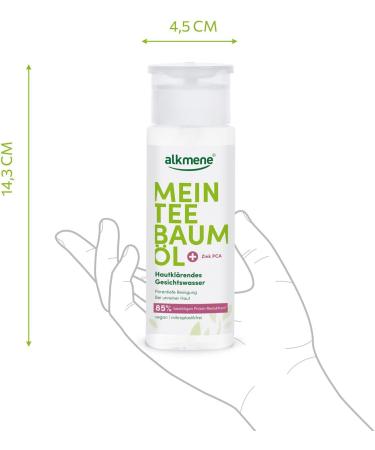 Alkmen Tea Tree Oil Facial Water 2x150ml - Natural Vegan Toner for Pimple Reduction & Blemished Skin - Climate Neutral Formula - Buy Online on GoSupps.com