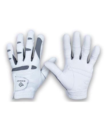 Bionic Gloves - Men's PerformanceGrip Pro Premium Golf Gloves made from durable genuine Cabretta leather ML Left