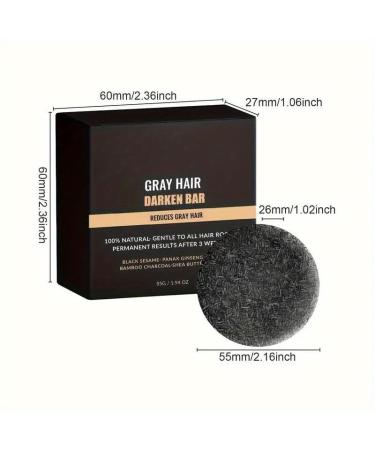2PCS Gray Hair Reverse Shampoo Bar | Anti-Grey Hair Treatment for Stronger Smoother Hair | Unisex Grey Hair Solution - Buy Online on GoSupps.com