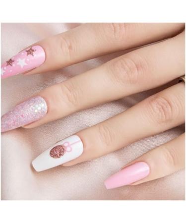 Halloween Long Shiny Three-Dimensional Decoration Christmas Fake Nail tip Acrylic (Color : JA07-30PCS) - Buy Online on GoSupps.com