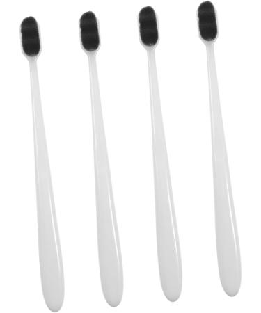 Healvian 8 pcs Soft Toothbrush Set | Extra Soft Nylon 3-Sided Travel Toothbrush for Sensitive Teeth | Gentle Reusable White Toothbrushes - Buy Online on GoSupps.com