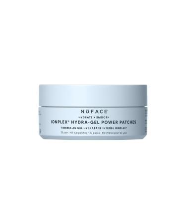 NuFACE IonPlex Hydra-Gel Power Under Eye Patches - Gel Under Eye Mask for Puffy Eyes & Dark Circles - Cooling Wrinkle Patches & Hydrating Treatment Pads to Energize Brighten & Tighten (60 Count)