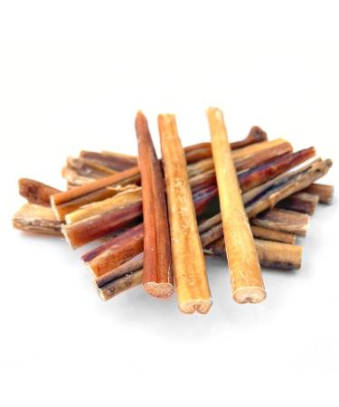 BULLY PALS - 6 inch Thin Bully Sticks for Small Dogs and Puppies - 20 Pack - Long Lasting All Natural Single Ingredient Dehydrated Dog Treats and Dental Chews