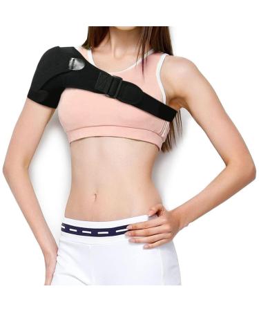 Meion Neuleben Recover: Adjustable Neoprene Shoulder Support Bandage for Stability & Pain Relief - Unisex for Left/Right Shoulder - Ideal for Arthritis & Luxation - Black - Buy Online on GoSupps.com