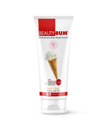 BeautyFit BeautyBum Pump Redefining Muscle Toning Lotion - Tightens Skin and Improves Appearance - Enhances Natural Elasticity and Firmness - Sculpt and Tone Problem Areas - Vanilla Shuga - 8 oz
