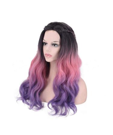 Hairpieces Wig European and American Fashion Ladies Gradient Long Curly Hair B B