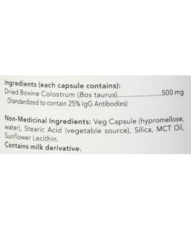 NOW - Colostrum 500mg 25% IgG 120 Vegetarian Capsules - Buy Online on GoSupps.com