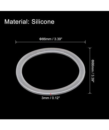 Sourcing Map 86mm Silicone Seals for Mason Jar - 12pcs Rubber Gasket for Wide Mouth Glass Jars, Leak Proof & Durable - White - Buy Online on GoSupps.com