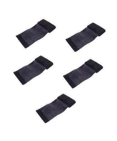 Healvian 5 Pairs Foot Straps Plantar Socks Elastic Sleeve Protector Stabilizer Cover Men Sock Comfortable Sleeve Pressurize Fitness Nylon