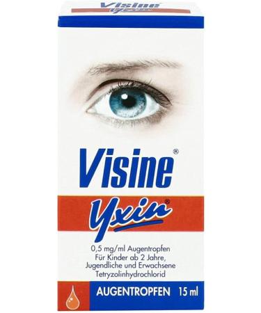 Buy Johnson & Johnson VISINE Yxin 0.5 mg/ml Eye Drops 15 ml - Fast International Shipping - Relieve Red Eyes - Buy Online on GoSupps.com