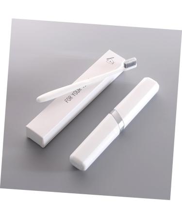 Buy Healeeved Travel Toothbrush Holder Set - Portable Toothbrush Tube & Protective Cover - Perfect Travel Gift - White - Buy Online on GoSupps.com