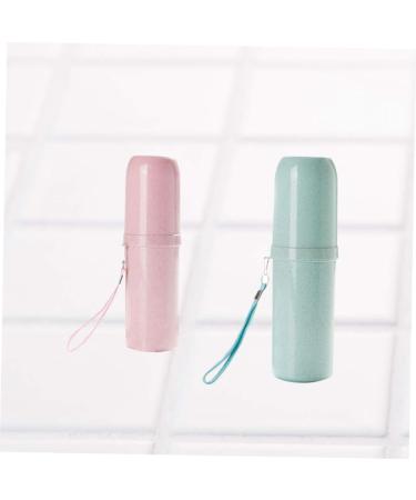 Zerodeko Toothbrush Case Holder Set - 4 Pcs Wheat Travel Toothbrush Carrier & Cover - Ideal for International Shipping - Buy Online on GoSupps.com