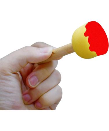 20-Piece Round Sponge Brush Set - 4 Sizes, Paint Tools for Kids - Buy Online on GoSupps.com