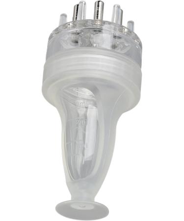 Scalp Applicator Comb Accurate Dosing 3ml Ball Root Comb Applicator Transparent Leakproof for Hair Care (Transparent White) - Buy Online on GoSupps.com