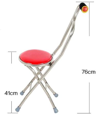 Crutch Stool Lightweight Triple Cane Folding Stool red Family - Buy Online on GoSupps.com