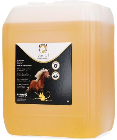 Excellent Liver Oil 5 Liter - To Support Strength, Growth and Development as well as Coat Maintenance - Suitable for Horses