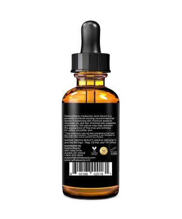 Radha Beauty Hyaluronic Acid Serum 2 fl. oz - Vitamin C, E, Green Tea, Jojoba Oil - Intensive Moisturizing Anti-Aging Formula - Buy Online on GoSupps.com
