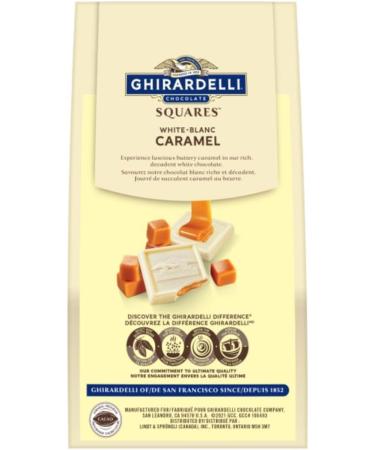 GHIRERDELLI Caramel White Chocolate Squares 142 Gram Bag Individually Wrapped Squares
