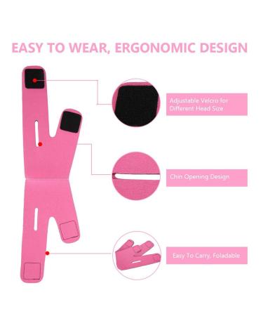 Face Slimming Bandage Belt - Double Chin Skin Strap | Rose Red Face Lift & Contour - Buy Online on GoSupps.com