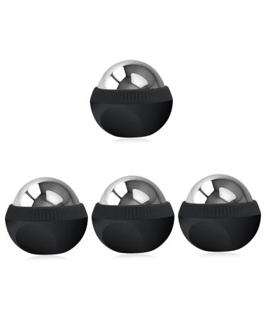 ULTECHNOVO 4pcs Stainless Steel Massage Ball Fitness Small Abdominal Muscles