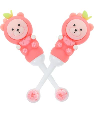 Healvian Children's Toothbrush Set - 6 Soft Bristle Cartoon Baby Brushes for Toddler Teeth Care - Pink Bear Design - Buy Online on GoSupps.com