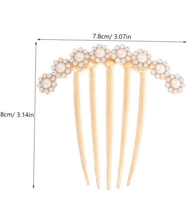 WOFASHPURET vintage hair accessories hairpin girl grace hair accessories for women bride headpiece hair accessories decorate rhinestone hair clips headgear comb Medium Hair piece alloy - Buy Online on GoSupps.com