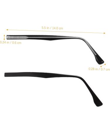 High-Quality Metal Replacement Hinge Bars for Glasses - Healeeved Accessories | Universal Repair Arms | Black 14.00x0.70x0.60cm | International Shipping - Buy Online on GoSupps.com
