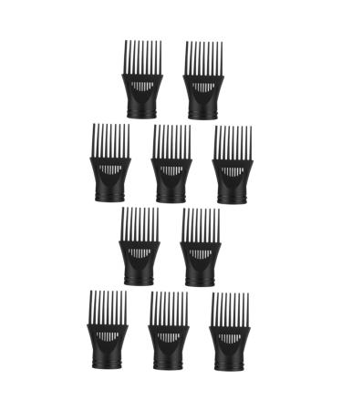 DOITOOL 10 Pcs Hair Dryer Comb Hair Dryer Diffuser Shoelace Charms Blow Dryer Comb Attachment Dryer Nozzle Replacement Hair Dryer Nozzle Diffuser Blow Dryer Nozzle Plastic Wind Comb Tuyere