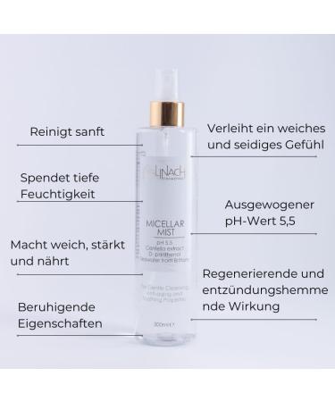 Calinachi Cosmetics CALINACHI Micellar Myst Cleansing fluid for face pH value 55 moisturizing for all skin types 300 ml - Buy Online on GoSupps.com