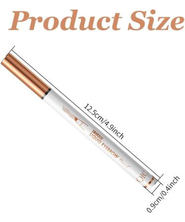 Eyebrow Pencil with 4 Fork Tip 3D Microblading Eyebrow Pencil Natural Makeup Fine Stroke Magic Eyebrow Pencil Microblading Eyebrow Pen Long-Lasting on All Day(Light brown) - Buy Online on GoSupps.com