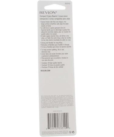 Revlon Compact Emery Board - 10 ea (Pack of 6) | Premium Nail Care | International Shipping Available - Buy Online on GoSupps.com