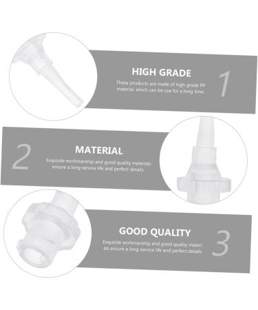 FRCOLOR Flexible Disposable Ear Washer Tips - 50 pcs White Nozzle Tool for Ear Cleaning & Flask Cleaning - Adult Size 2.8x1.1x1.1CM - Buy Online on GoSupps.com