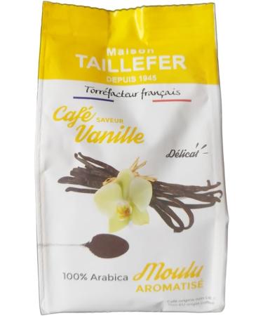 Maison Taillefer Ground coffee with vanilla flavor - 100% Arabica - 112.5g - Pack of 12 sachets - Buy Online on GoSupps.com