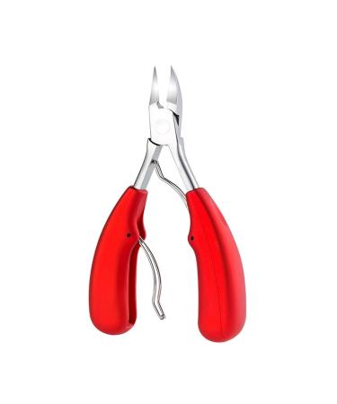 PSGS Toenail Ingrown Nail Art Cuticle Nipper Clipper Edge Cutter Manicure Paronychia Dead Skin Remover Trimming Nail Clipper Pedicure (Color : 822-2 Red)