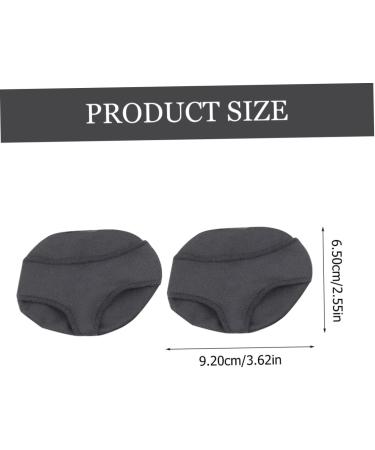 Lurrose Hallux Valgus Sleeve Shoe Pads for High Heels - Metatarsalgia Insoles and Heel Cushioning Pads - Bunion Toe Brace and Toe Straightener for Women - 2pcs, Black Thicken, 9.2x6.5cm - Buy Online on GoSupps.com