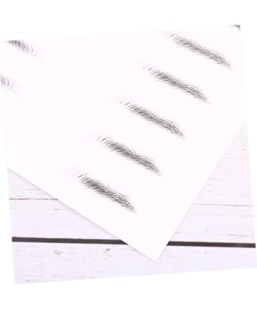 Baluue 6 Sheets Pairs Eyebrow Makeup Tools Eyebrow Artificial Eyebrow Patch Stick Elf Brow Lift Kit - Buy Online on GoSupps.com