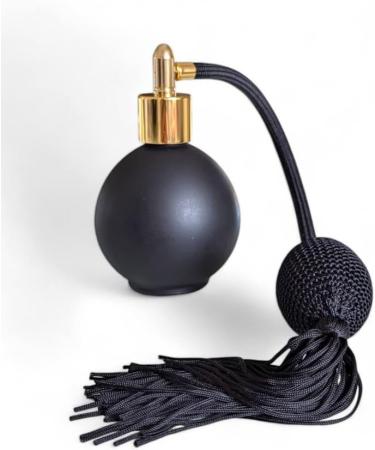 Matt Black Glass 78ml Round Perfume Bottle Atomizer Black Pump Tassel. Filling Funnel & Gift Box Included (GF) - Buy Online on GoSupps.com