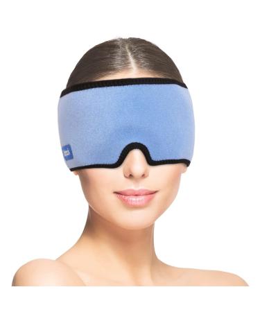 Comfpack Migraine Ice Head Wrap Reusable Hot Cold Compress Head Ice Pack for Headaches Migraine Sinus & Stress Relief Puffy Eyes Tension Chemo