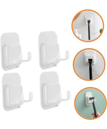 Uonlytech 20-Piece Adhesive Hooks for Mains Plug & Razor Stand - Durable Sticky Wall Holders & Shaving Hook Hangers for Easy Organization - Buy Online on GoSupps.com