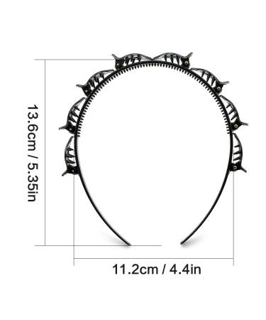 Tomedeks Hairpin Headband - Double Bang Hairpin for Weddings Dances Parties & Daily Use (Black) - Buy Online on GoSupps.com