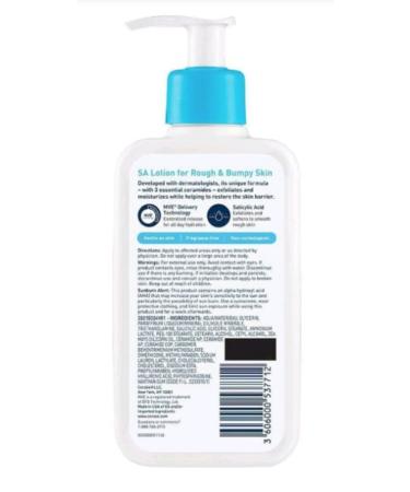 CeraVe SA Skin Care Bundle - Body Wash and Moisturizing Lotion for Rough & Bumpy Skin - Buy Online on GoSupps.com
