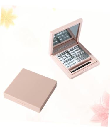 WOONEKY 2pcs Empty Eyeshadow Dish Empty Compact Eyeshadow Square Highlighters Makeup Highlighter Pink - Buy Online on GoSupps.com
