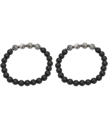 Buy Fashion Stone Bracelet for Men & Women | Acupuncture Slimming Pain Relief Magnetic Bracelet - Buy Online on GoSupps.com